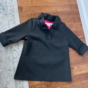 Gretchen Scott Ruffle Neck 3/4 Sleeve Blouse size L